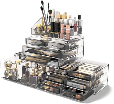 Unyqoos ® Make-up Organizer met 4 Lagen voor Badkamer en Slaapkamer Opslagoplossing