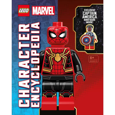 Boek LEGO Marvel karakterencyclopedie, Hardcover, nieuwe editie, Met Exclusieve Captain America Minifiguur