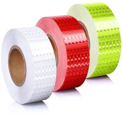 Reflecterende Zelfklevende Tape 2.5cm x 25m - Waterdicht, Hoge Intensiteit, Veiligheidsmarkering voor Wegen, Fietsen en Motoren