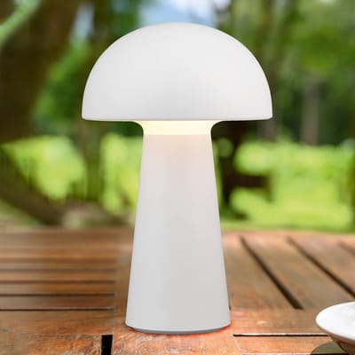 REALITY LENNON - Tafellamp - Wit - incl. 1x SMD 2W - Oplaadbare - Buitenlamp - Dimbaar - Buitenverlichting - IP44
