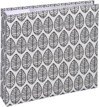 Photo Album voor 200 Foto's - 100 Pagina's met Bladeren Patroon - 22.5x22.5 cm