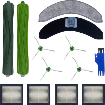 Accessoirespakket voor iRobot Roomba Combo J7 PLUS / Combo J9 PLUS - Filter/Dweil/Zijborstel/Afzuigrol