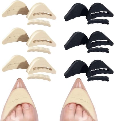 Verstelbare schoenopvullers voor grote schoenen - 6 paar zachte en herbruikbare teeninserts voor optimaal comfort