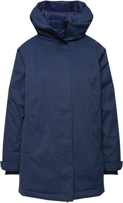 Ulla Popken - Dames - HYPRAR functionele jas waterdicht capuchon gerecycled - Donkerpetrol - Maat 42+