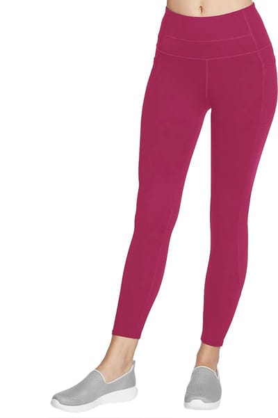 Skechers Go Walk High Waisted 7/8 Legging, Vrouwen, Purper, Leggings, maat: M