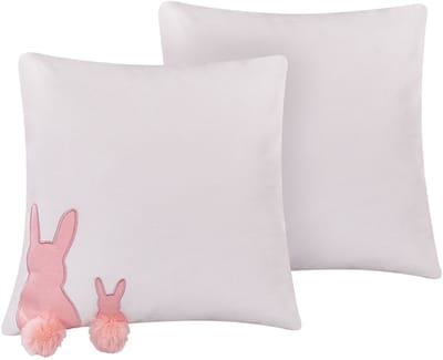 PHLOX - Sierkussen set van 2 - Wit - 45 x 45 cm - Katoen
