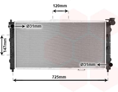 Van Wezel - RADIATOR VOOR MAZDA 323 1994-1998 BPH515200