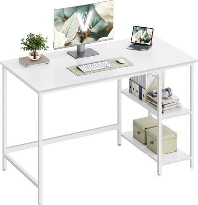VASAGLE - Bureau - 2 Planken Rechts of Links - Industrieel Ontwerp - Voor Kantoor of Woonkamer