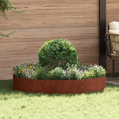 vidaXL - Plantenring - 5 - pcs - Bruin - 120 - x - 120 - x - 20 - cm - Cortenstaal