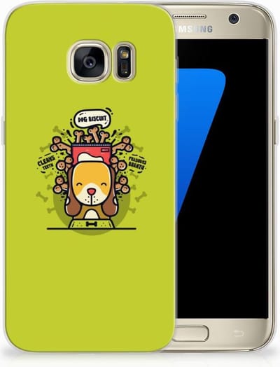 Samsung Galaxy S7 Telefoonhoesje met Naam Doggy Biscuit