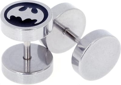 Heren oorbellen Fake Ear Plug Bat