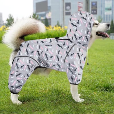 Honden Regenjas - Winddichte Jas - Hond Buiten - Waterdicht Ademend - Maat L - Roze