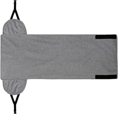 Voethangmat Vliegtuig - Beensteun Reis - Comfortabel Reizen - Verstelbaar Ontwerp - 100 x 45 cm - Zwart