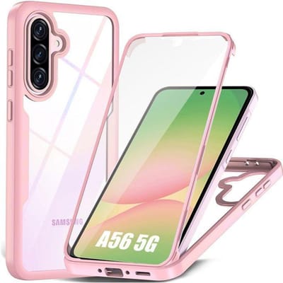 Beschermhoes - BOOLING - voor Samsung Galaxy A56 5G - Volledige bescherming - Schokbestendig - Roze roze