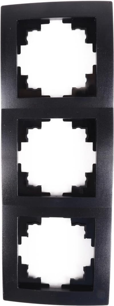 Benson 3-voudig afdekraam - zwart - 223 x 81 x 10 mm - stijlvol en functioneel
