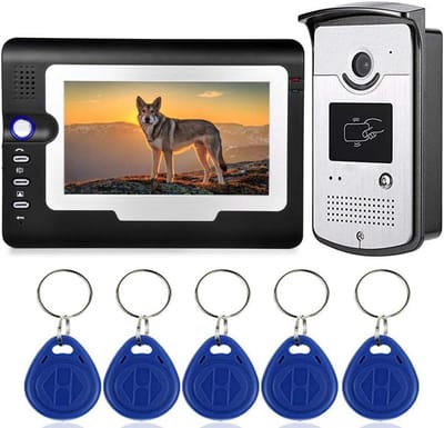 Slimme Deurbel - Video Intercom - Beveiliging Thuis - Nachtzicht Camera - 7 Inch Scherm - Zilver