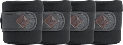 Kentucky Horsewear - Polar Fleecedeken Glitter Bandages - Zwart - Maat Full