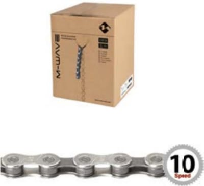 M-Wave Fietsketting 10-speed - 15m rol - Inclusief verbindingsschakels - Zilver/grijs
