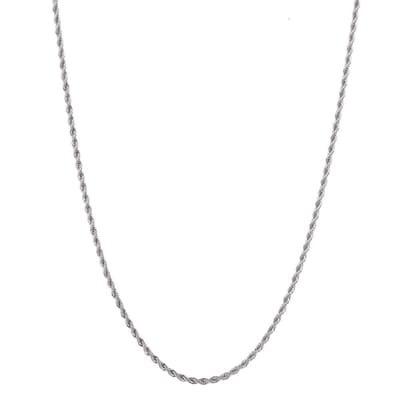 Go Dutch Label Collier gedraaid zilver N2492-1