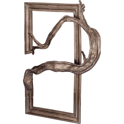PTMD Wandpaneel Heleena - 99x13x101 cm - Aluminium - Zwart