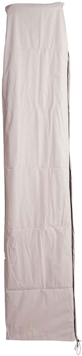 Beschermhoes MCW voor zweefparasol tot 3,5 m, afdekhoes met ritssluiting ~ crème-grijs