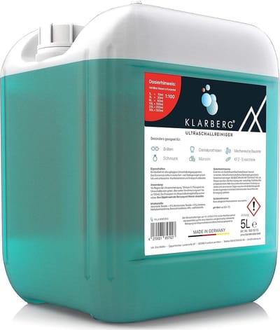 Ultrasone Reiniger Concentrate 5L voor Apparaten - Effectieve Reiniging van Brillen, Sieraden en Meer
