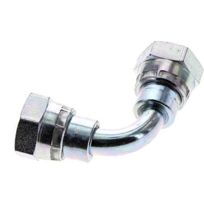 90° L-Koppeling G3/8'' Binnendraad Hoge Druk Staal 60° Conisch 425bar Hydrauliek