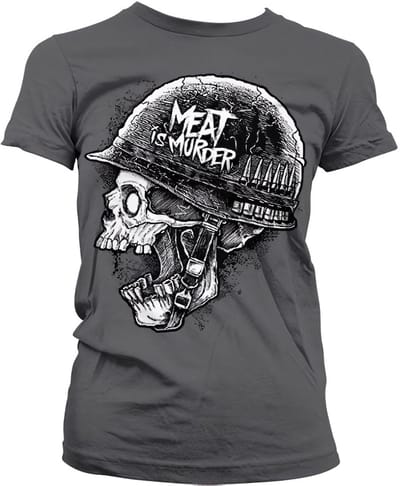 Hybris Dames-T-shirt „Meat Is Murder“ Girly SH-5-15747-H52-8