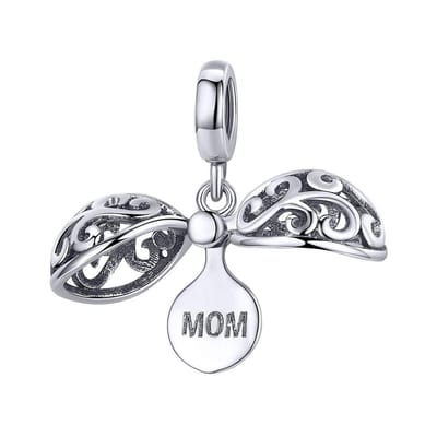 mom bol dangle bedel | moeder mama bead | bedels voor armband | Zilverana | geschikt voor alle bekende merken | 925 zilver | moederdag