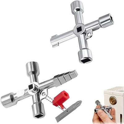 Allecto - Radiator Vent Sleutels - Universele Wrench Set - 4-Weg
