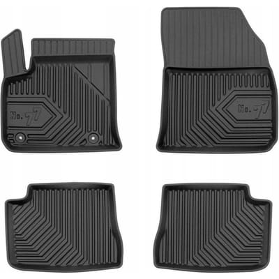 FROGUM 77 Automatten - Geschikt voor OPEL CORSA-E (vanaf 2019) - Elektrische versie - TPE Rubber - Zwart