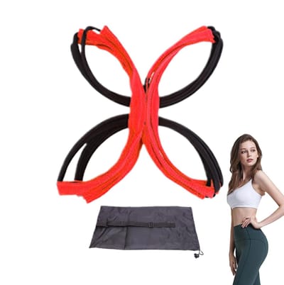 Trainingsladder - Agility Trainer - Sport Snelheid - Duurzaam Materiaal - 42x42x42 cm - Rood