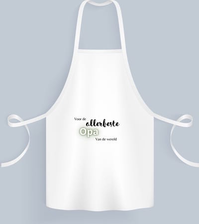 Akyol - voor de allerbeste opa van de wereld Keukenschort - Opa - de beste opa - verjaardagscadeau - verjaardag - cadeau - cadeautje voor opa - opa artikelen - kado - geschenk - gift - 82 bij 71 cm