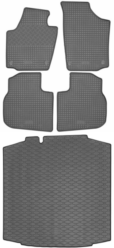 Max-Dywanik Rigum - Set van Kofferbakmat en Rubbermatten - Voor Seat Toledo IV - 2013-2019