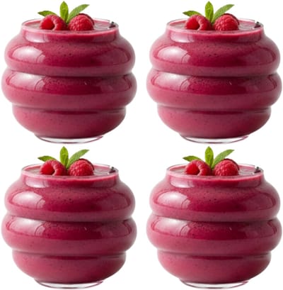 Betrahan Drinkglazen - Set van 4 - 270ML - Bubbelglazen - Glazen - Matchaglazen - Frisdrankglazen - Waterglazen