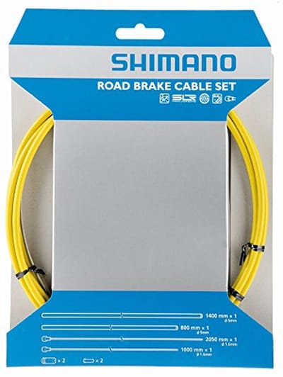 Remkabel Set - Fietsonderdelen - Fiets Onderhoud - PTFE Coating - Complete Set - Geel