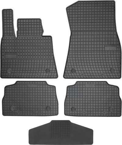 Frogum Serie - Auto Rubbermatten - BMW X6 G06 2019 - Met Tunnelbescherming - Zwarte Kleur