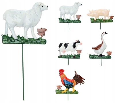 Koopman Serie - Decoratieve Dieren Tuintopper - 42 cm - Meerkleurig