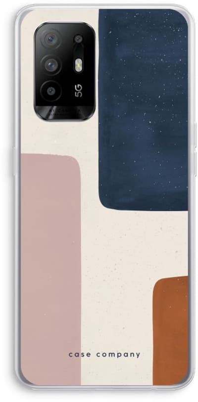 Case Company® - Hoesje geschikt voor Oppo A94 5G hoesje - Geo #5 - Soft Cover Telefoonhoesje - Bescherming aan alle Kanten en Schermrand