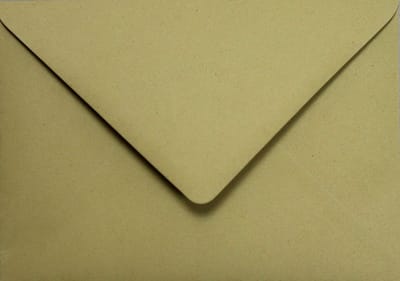 Ecologische groene enveloppen A6 - 125 x 175 mm - 25 stuks - NK natgelijmde - 120 gram - Crush - Netuno