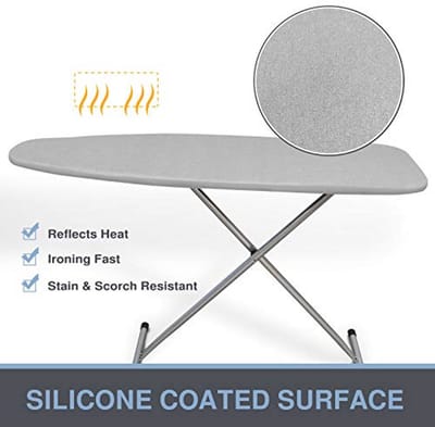 Strijken Borad Cover - Siliconen Coating - Grijs - 15" x 54"