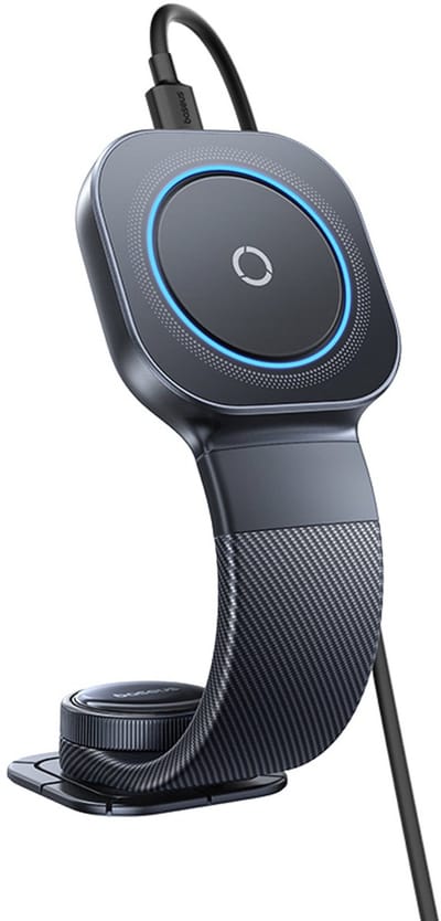 Baseus PrimeTrip C03Pro - Magnetische Telefoonhouder Dashboard Auto - Compatibel met MagSafe - 15W Draadloos Opladen - Zwart