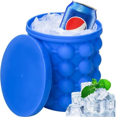 Dailygoods- IJsblokjesvorm met deksel - Siliconen - BPA-vrij - IJsblokjeshouder - Flexibel - Voor dranken en cocktails - Ijsbeker