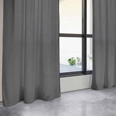 Atmosphera Gordijn 260x140cm - Kant en klaar met ringen - Donkergrijs