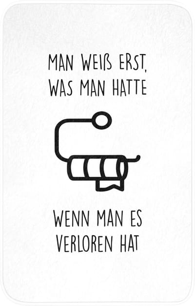 WC mat 50x80 cm - Antislip - Quotes - Wit - WC papier - Humor - Toiletmat - Vloermat - Douchemat - Toilet tapijt - Toiletmatten
