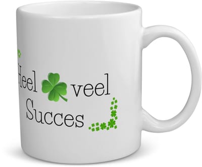 Akyol - afscheid collega cadeau - koffiemok - theemok - Collega - collega met opdruk - collega kado - collega cadeau - collega afscheid - klavertje vier - verjaardag - liefste collega - leuk kado om te geven - 350 ML inhoud