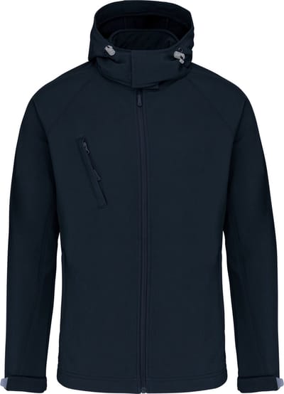 Kariban Heren softshell jas met afneembare capuchon K413 - Navy - M