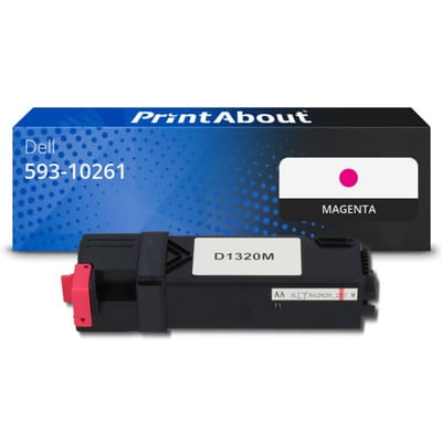 PrintAbout huismerk Toner 593-10261 (WM138) Magenta Geschikt voor Dell