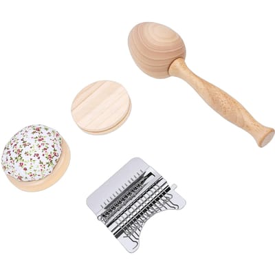 Mini Stopnaald Gereedschapskit DIY Breien Reparatie Tool Gebreide Patch Set met 50 Garen voor het Repareren van Sokken Jeans Truien Type 1