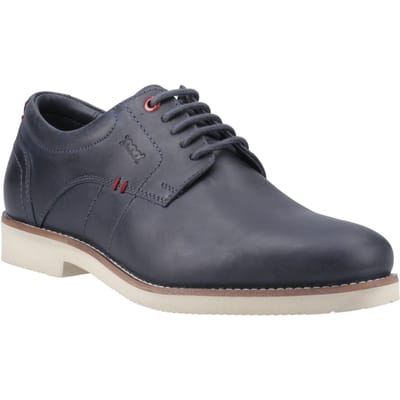 Pod Hampton Leer Heren Navy Veterschoenen